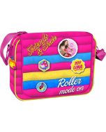 Bolsa tiracolo rosa 40x30x9cm