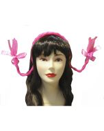 Bandolete de tranças rosa