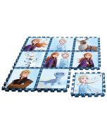 Tapete puzzle eva 9 peças com saco Frozen
