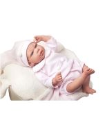 Bebé Reborn Raquel 40cm com manta e peluche
