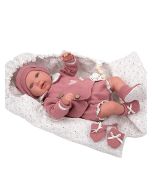 Bebé Reborn Mia 45 cm com saco para dormir