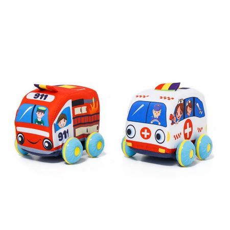 2 veículos tecido 11 cm