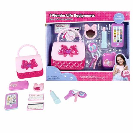 Set Beleza 8 acessórios com mala com luz