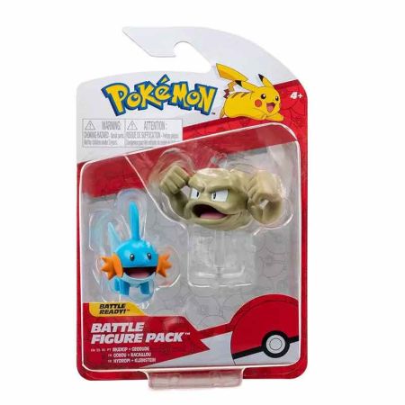 Pokemon figura de combate Mudkip + Geodude