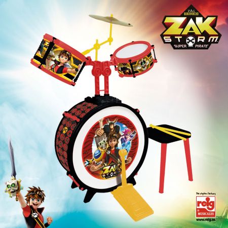 Batería 3 elementos com banco Zack Storm