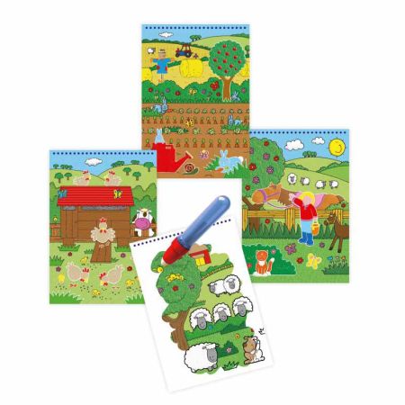 Livro para colorir com água A quinta