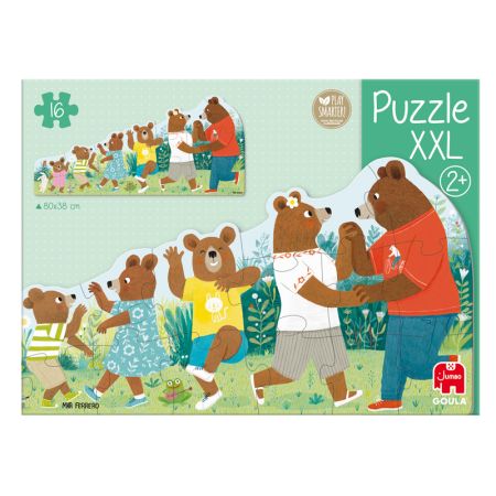 Puzzle madeira XXL familia de ursos