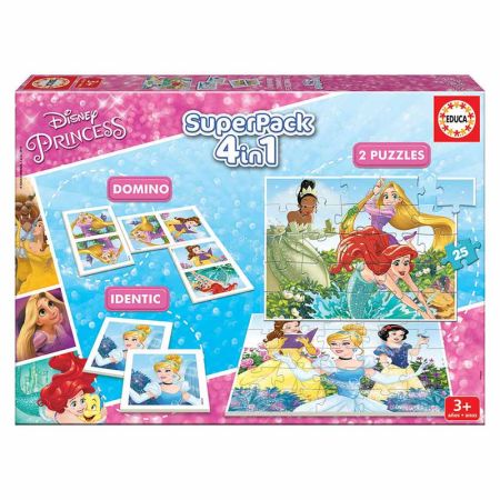Educa Superpack 4 em 1 jogos Princesas Disney