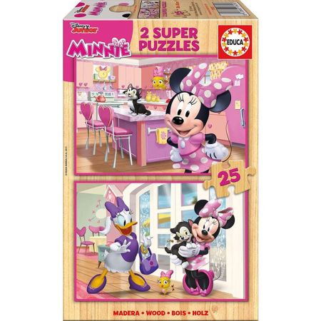 Educa Puzzles 2x25 Minnie Ajudantes Felizes