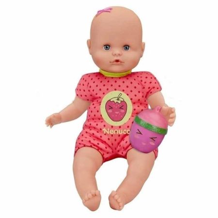 Nenuco Boneco bebé Com Biberão Guizo rosa