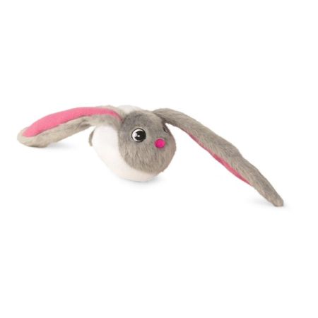 Bunnies branco com orelhas cinzentas
