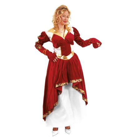 Disfarce Rainha vermelho Dourado T/U