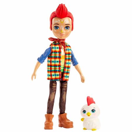 Boneca Enchantimals Redward Rooster com Galo Cluck