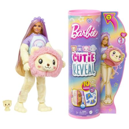 Barbie Cutie Reveal Camisas Cozy Leão