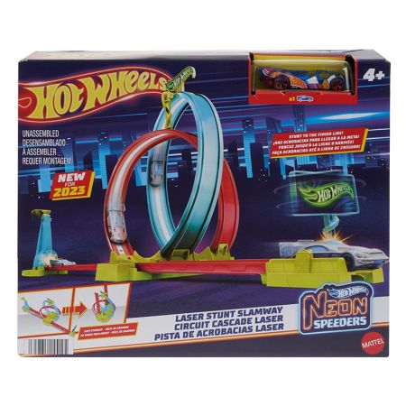 Hot Wheels pista Neon Speeders Looping Raio Laser