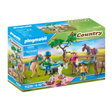 Playmobil Country piquenique com cavalos