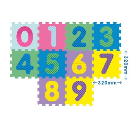 Tapete puzzle com números