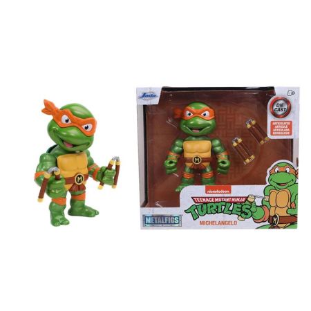 Tartarugas Ninja Michelangelo 10cm figuras metal