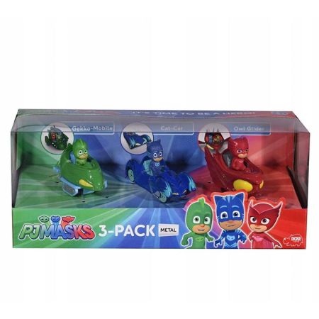 PJ Mask conjunto 3 veículos metal