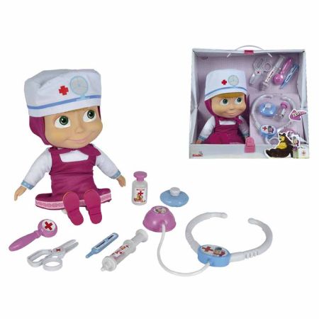 Boneca Masha e o urso boneca doutora com mala