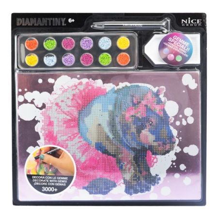 Diamantiny pintar c/diamantes aguarela hipopótamo