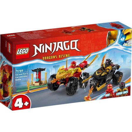 Lego Ninjago Batalha de Carro e Mota de Kai e Ras