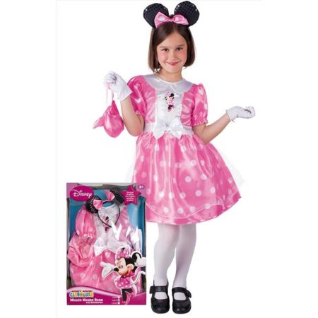 Disfarce Minnie Mouse Rosa Infantil