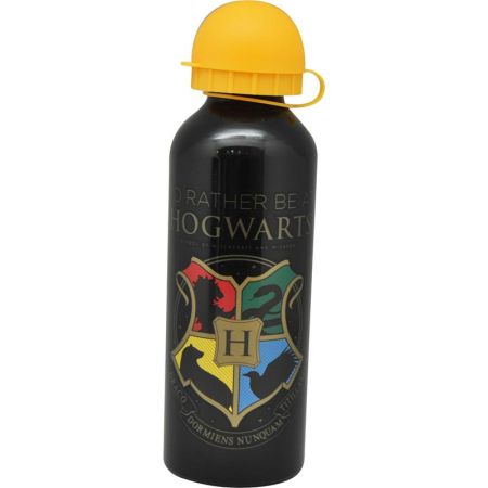 Garrafa Harry Potter aluminio 500 ml preta