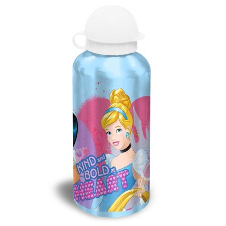 Cantil aluminio 500 ml princesas azul*