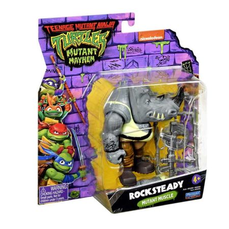 TMNT Tartarugas Ninja Movie Fig Básicas RockSteady