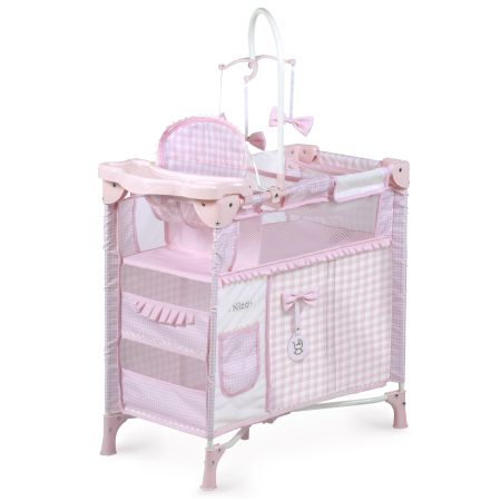 Mesa muda-fraldas dobrável Niza com acessórios