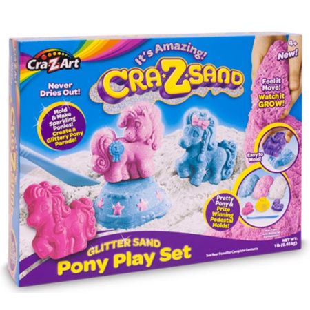 Crazsand areia mágica poneys playset