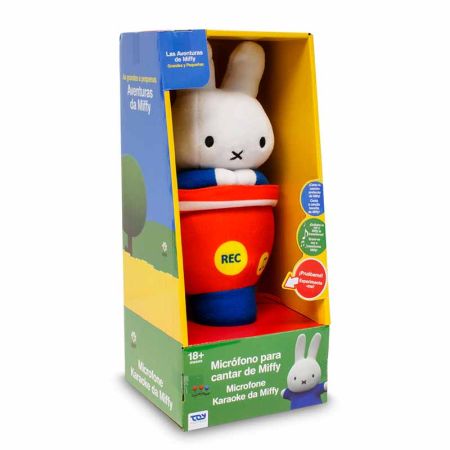 Miffy peluche com microfone