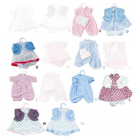 Roupa sortida Elegance para boneca bebé de 33 cm