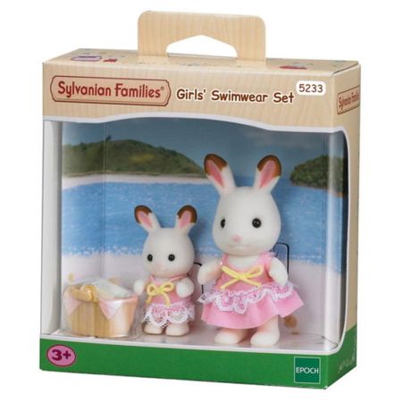 Sylvanian Families meninas em fato de banho