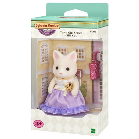 Sylvanian Families Town Series  Cat Silk Girl