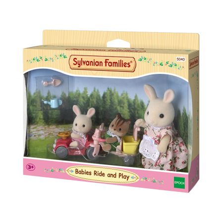 Sylvanian Families Mamã com bebés e andadores