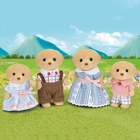 Sylvanian Families - família de cães (labrador)