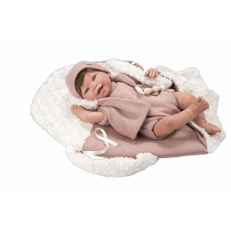 Bebé Reborn Gimena 45 cm com saco portabebés