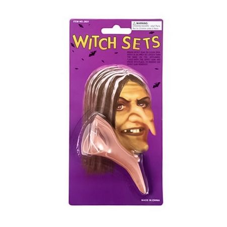Nariz de bruxa Halloween