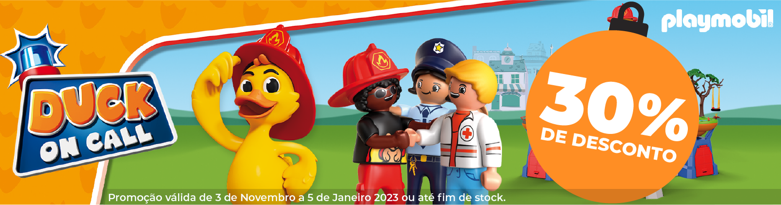 comprar duck on call playmobil com 30% de desconto