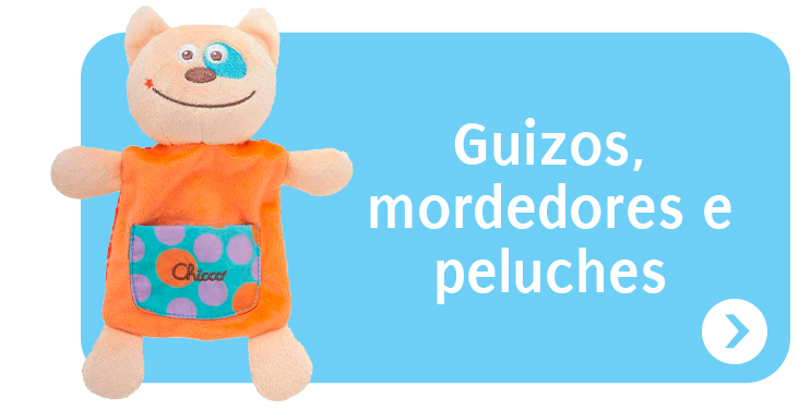Guizos, mordedores e peluches Guizos, mordedores e peluches