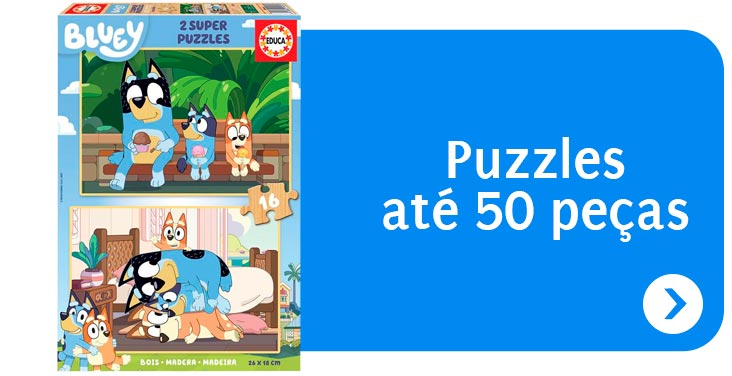Puzzles at&eacute; 50 pe&ccedil;as